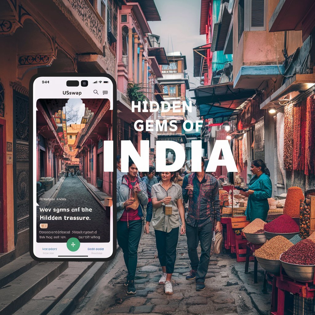 Tourists exploring hidden gems in India with the UpSwap app