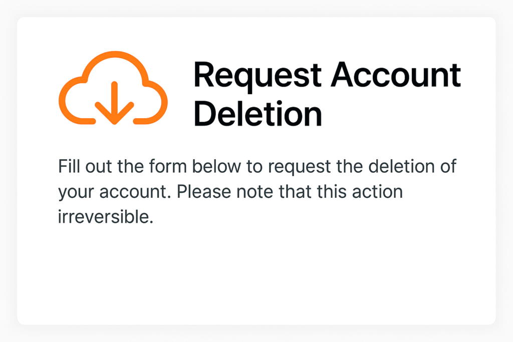 Request Account Deletion